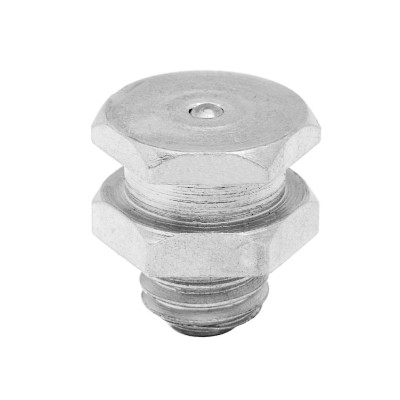 Graisseur à tête plate double hexagone 15 mm 1/8 G inox