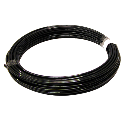 Tube polyamide noir  6 mm épaisseur 1.5 mm rouleau 25 mètres